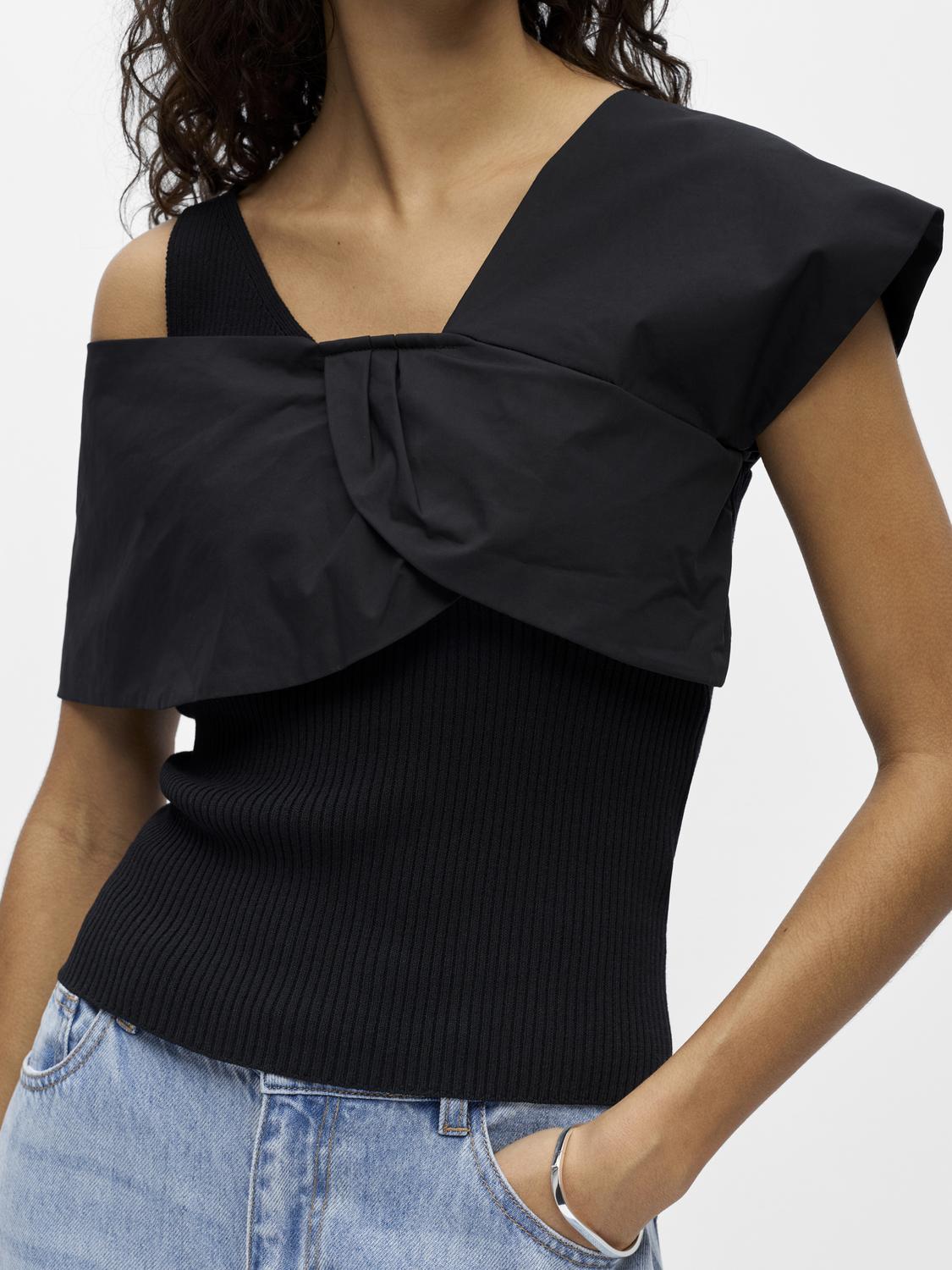 OBJBETZY Knitted Top - Black - VERO MODA & VILA Bergvik